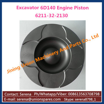 Engine Piston for Komatsu S6D140 Diesel Engine Cast Iron Piston 6211-32-2130