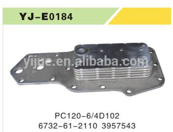 6732-61-2110 3957543 5 Pieces 120-6 4D102 Excavator Oil Cooler hydraulic engine Assembly OEM Made in china