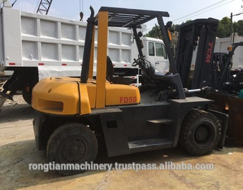 Good quality used 5 ton TCM forklift FD50 for sale/ TCM forklift with low price