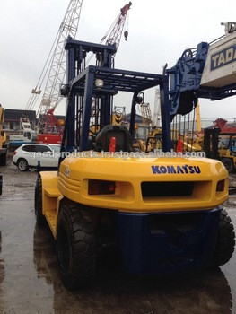 Used Komatsu forklift 8 ton, fd80e-8, Original from Japan, good condition, located in shanghai