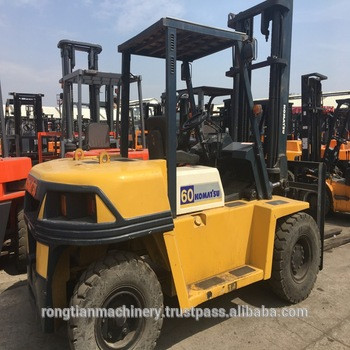 Used 6 ton Komatsu forklift FD60 japan made used komatsu tcm 3t 5t 6t 10t 20t diesel forklift truck