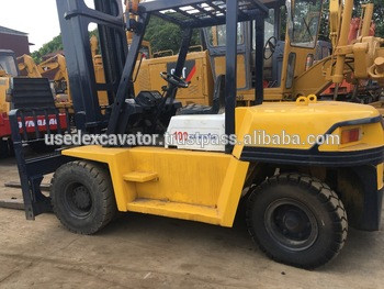 Used Komatsu forklift 10ton FD100T-7, used diesel 10 ton forklift truck Komatsu FD100T-7 for sale