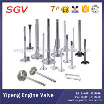 Car Engine valves 6215-41-4110 intake & 6215-45-4250/6215-45-4251 exhaust valves For KOMATSU 6D140 S6D140 SA6D140