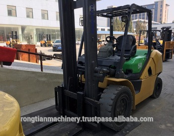 Good Performance Used 2 Mast Komatsu diesel forklift 5 Ton made in Japan / USA, Construction Equipment for hot sale