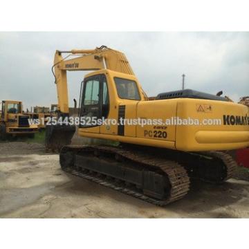 Almost new Used Komatsu PC220 crawler excavator for sale/Few working hours and cheap price