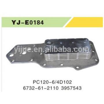 6732-61-2110 3957543 5 Pieces 120-6 4D102 Excavator Oil Cooler hydraulic engine Assembly OEM Made in china