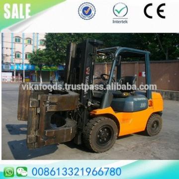 Good condition used toyota 3 ton 3 stages diesel forklift with paper pouch sale Japan original