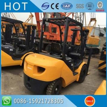 3t Used Forklift , FD30 Used Komatsu Diesel Forklift With Middle Cylinder