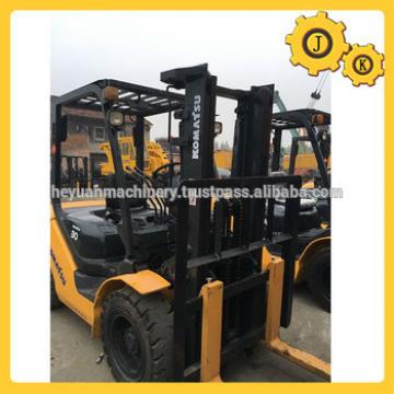 Handling Equipment KOMATU Used Telescopic Forklift 3 Ton FD30 Manual Type