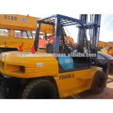 used 8 ton Komatsu folklift, used forklift 8ton FD80E-8, Komatsu FD80E-8