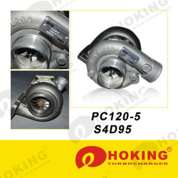 6732818102 turbo charger PC120-1 PC120-2 PC120-3 PC120-5 turbocharger engine model S4D95 #1 image