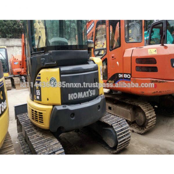 KOMATSU PC55MR-2 mini used hitachi excavator uh07-7 for sale #1 image